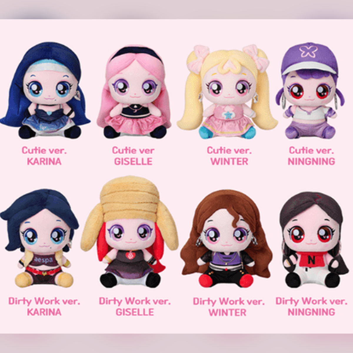 Aespa 25CM PLUSH DOLL Cutie Version Karina Giselle Winter Ningning K-POP