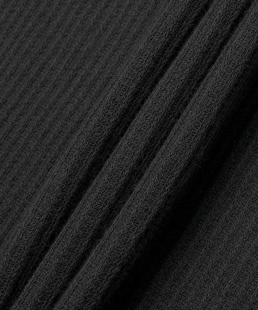Adidas Waffle Short-Sleeved Polo Shirt - Black JV9266