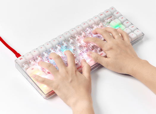 BTS Wired Keyboard WK-001 with C to C Cable and Keycap Puller K-POP