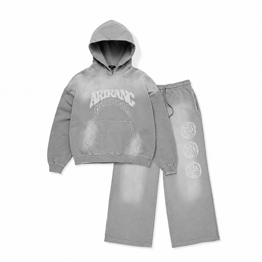 BTS Hoodie & Pants Set-up Gray Authentic K-POP