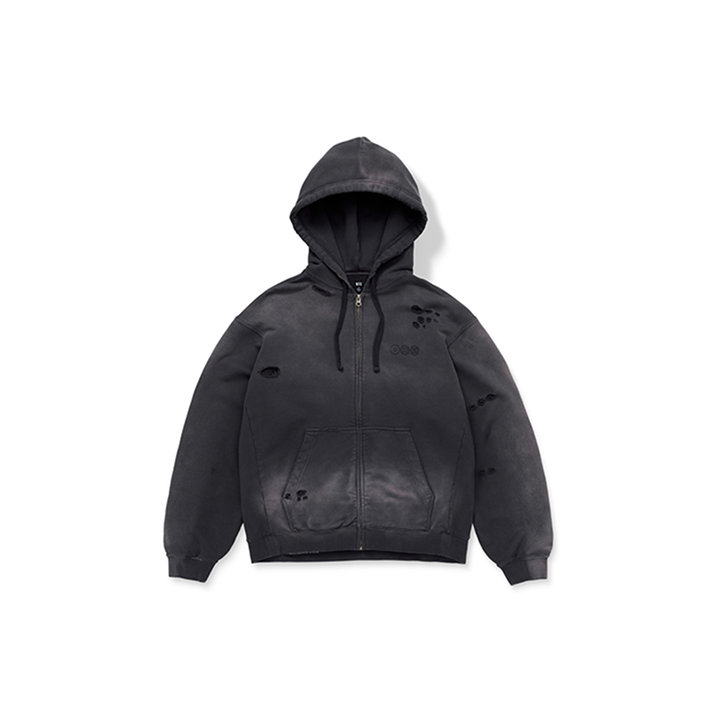 BTS Zip-up Hoodie Charcoal Authentic K-POP