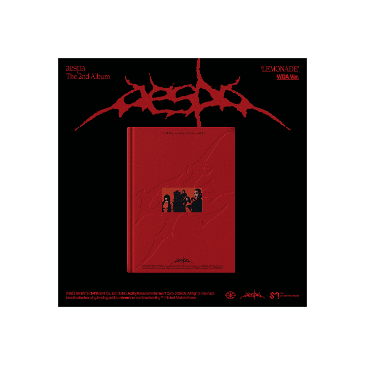 Aespa The 2nd Album LEMONADE WDA Ver. CD with Photo Book & Random Items