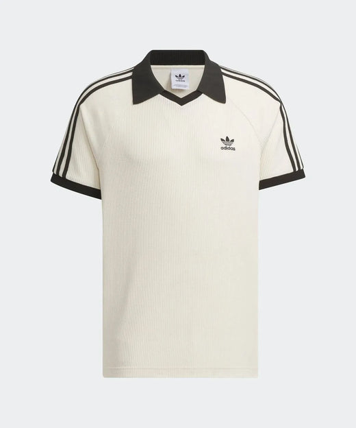 Adidas Waffle Short-Sleeved Polo Shirt - Wonder White JV9265