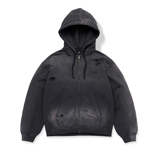 BTS Zip-up Hoodie Charcoal Authentic K-POP