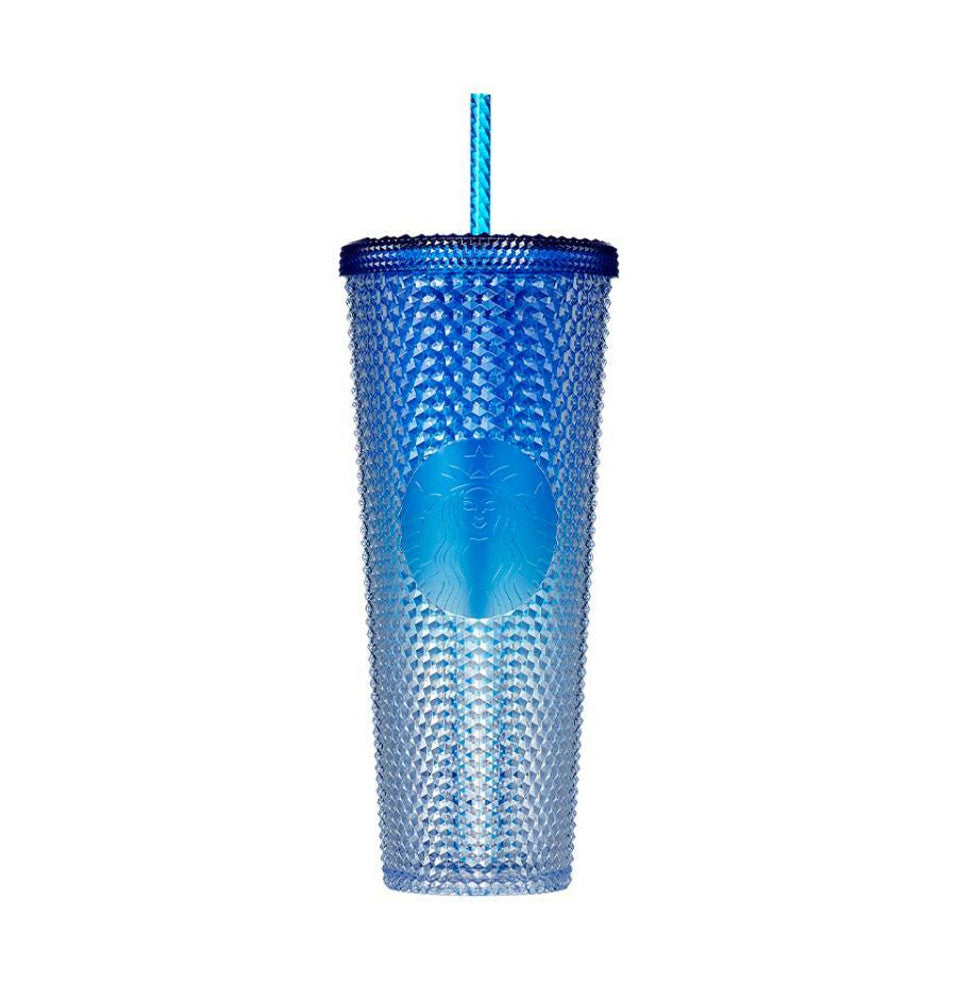 Starbucks Shine Blue Bling Stud Cold Cup 710ml