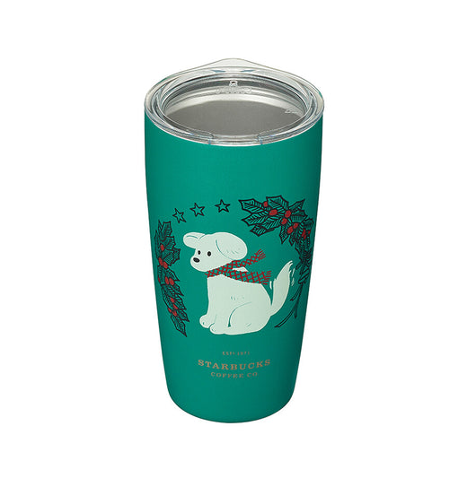 Starbucks 20 SS Mir Holiday Dog Tumbler 473ml 2020 Christmas