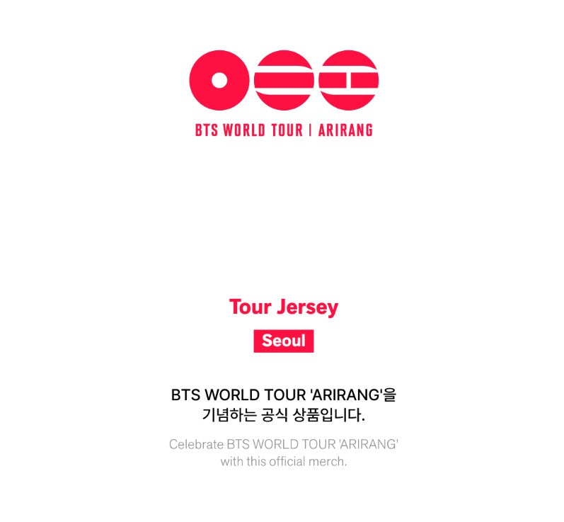 BTS Tour Jersey Seoul Cycling Shirt K-POP