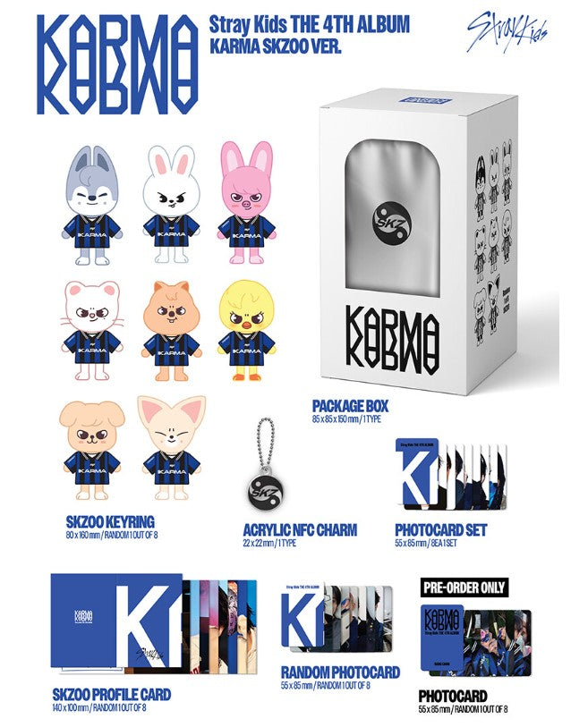 StrayKids 4th Album KARMA SKZOO Version K-POP