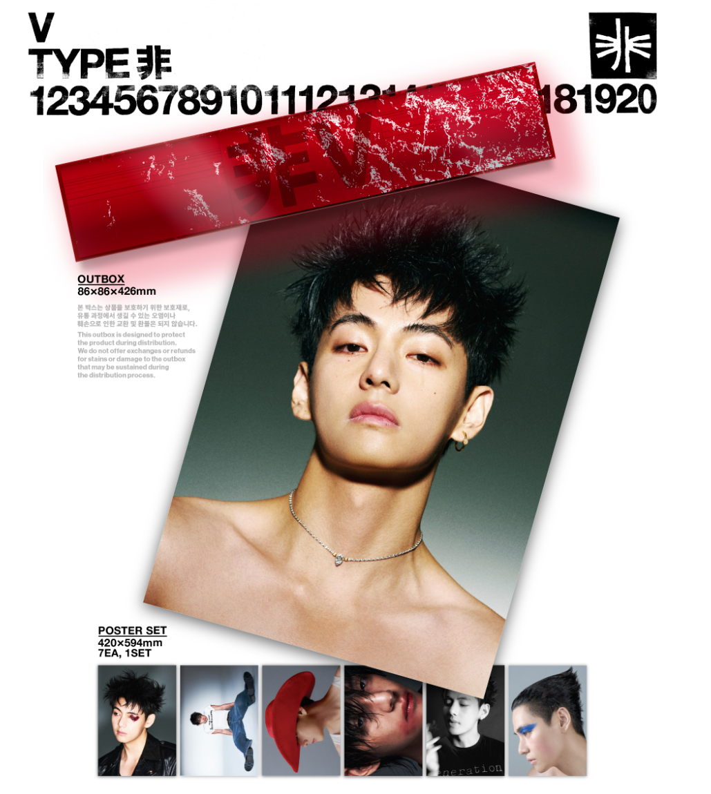 BTS V - TYPE PHOTOBOOK POSTER SET K-POP