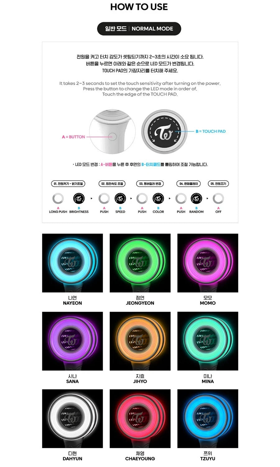 TWICE CANDYBONG Light Stick K-Pop Official Merchandise
