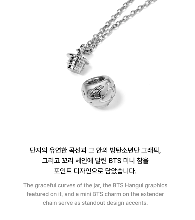 BTS Necklace Steel Chain Zinc Alloy Pendant K-POP