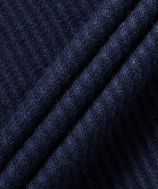 Adidas Waffle Short-Sleeved Polo Shirt - Navy KB5461