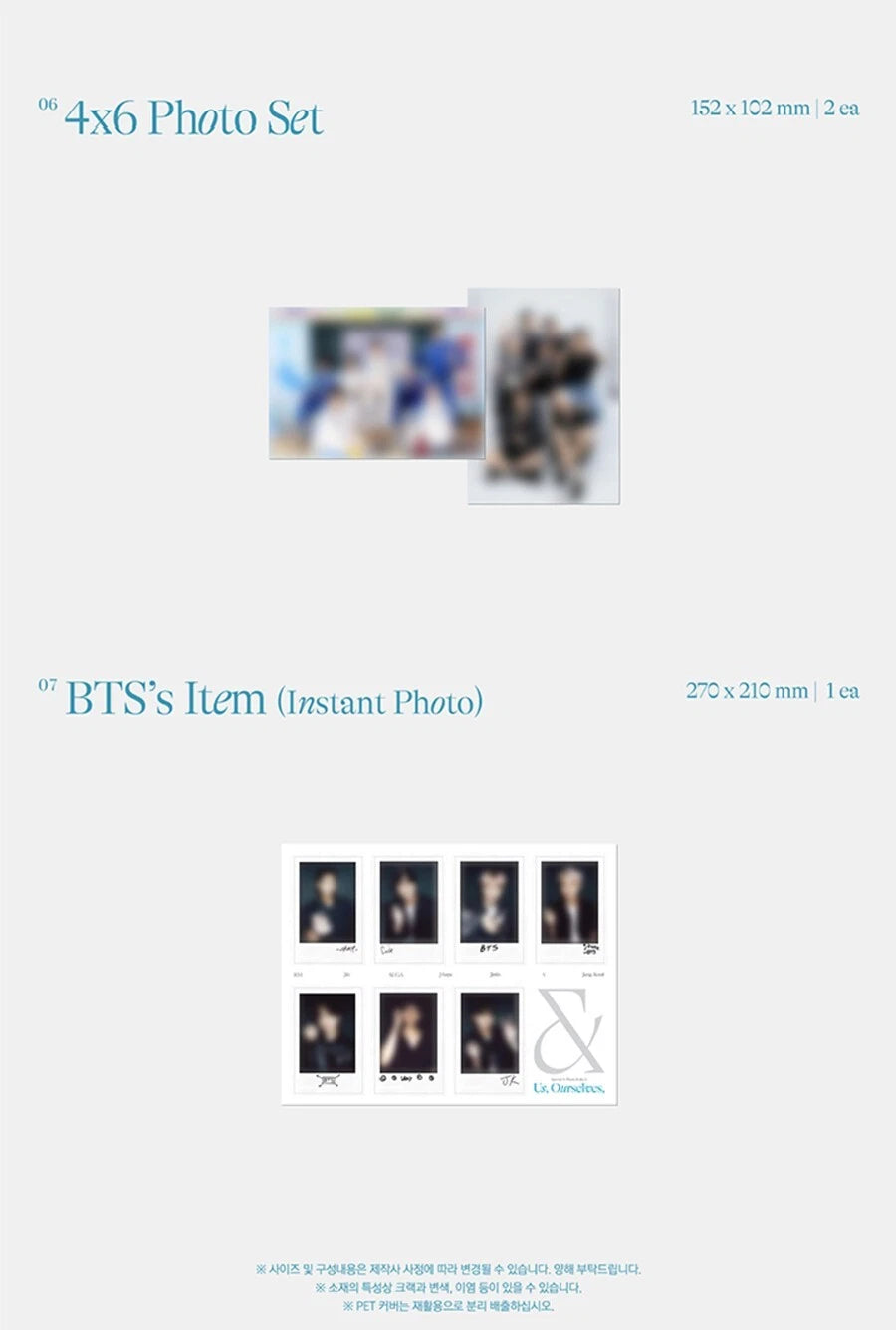 BTS Photo Book Special 8 Photo Folio US Ourselves and BTS We K-POP