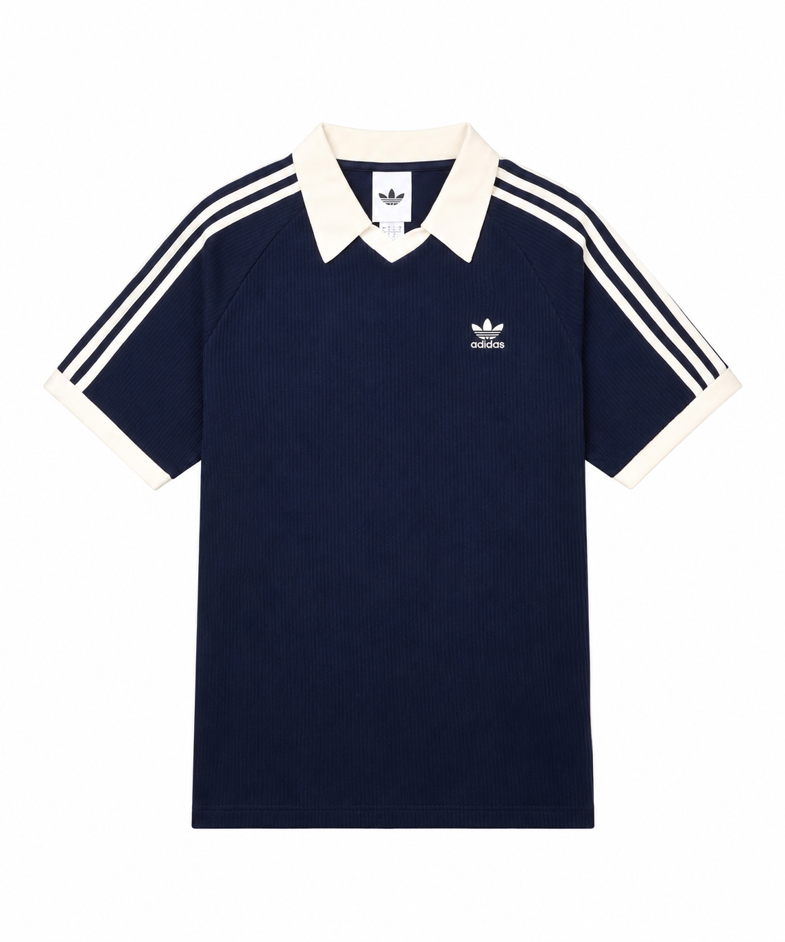 Adidas Waffle Short-Sleeved Polo Shirt - Navy KB5461
