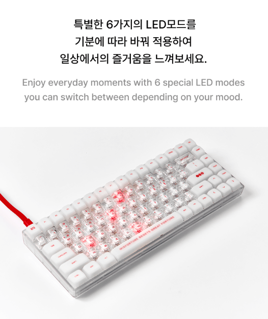 BTS Wired Keyboard WK-001 with C to C Cable and Keycap Puller K-POP