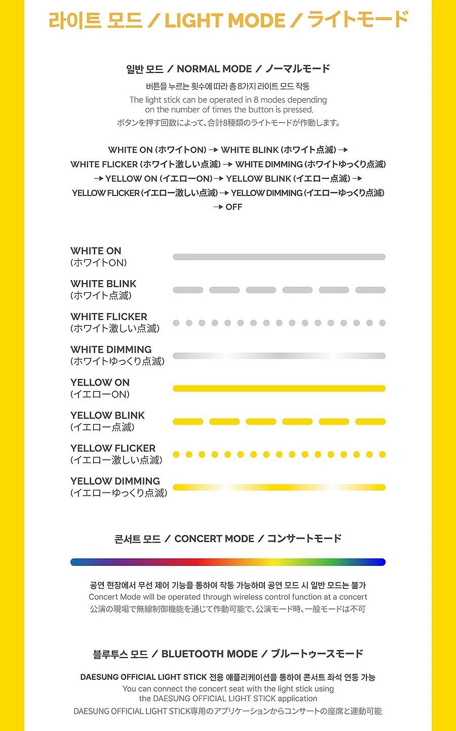 BigBang Daesung Official Light Stick K-POP