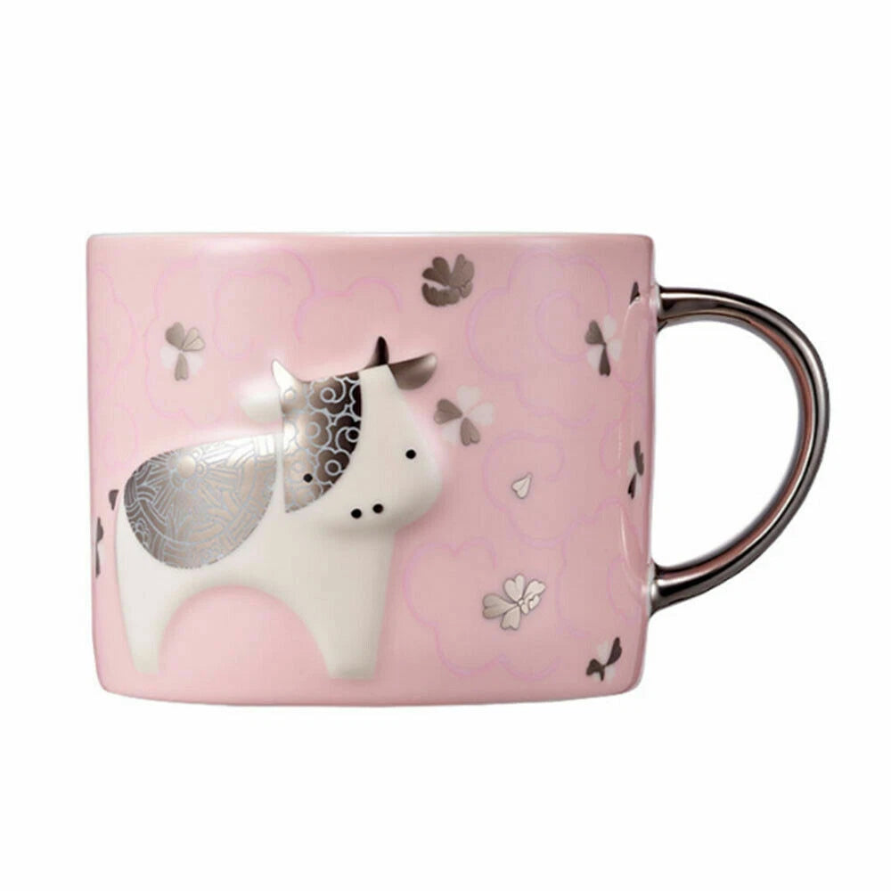 Starbucks 21 New Year Pink Cow Mug 355ml