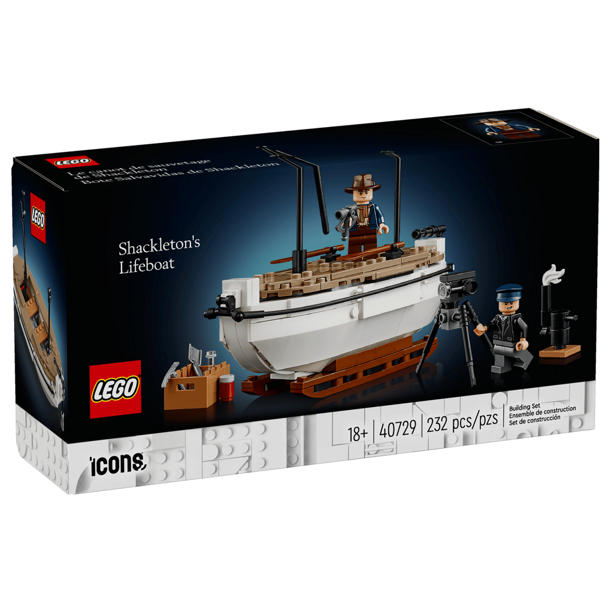LEGO 40729 Icons Shackleton Lifeboat New