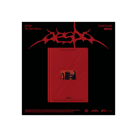 Aespa The 2nd Album LEMONADE WDA Ver. CD with Photo Book & Random Items