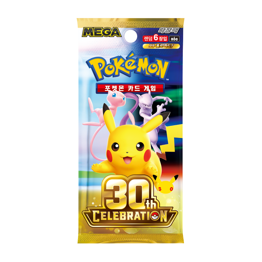Pokemon Card Game MEGA 30th Celebration Expansion Pack Box