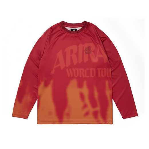 BTS Long Sleeve T-Shirt Red Authentic K-POP