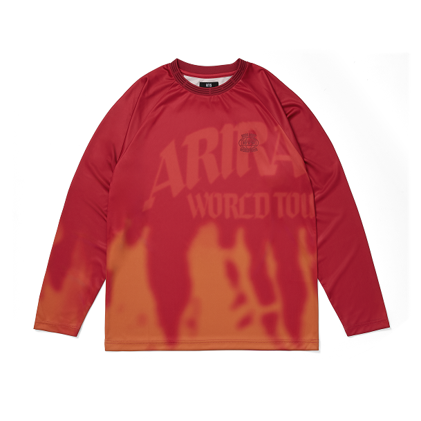 BTS Long Sleeve T-Shirt Red Authentic K-POP