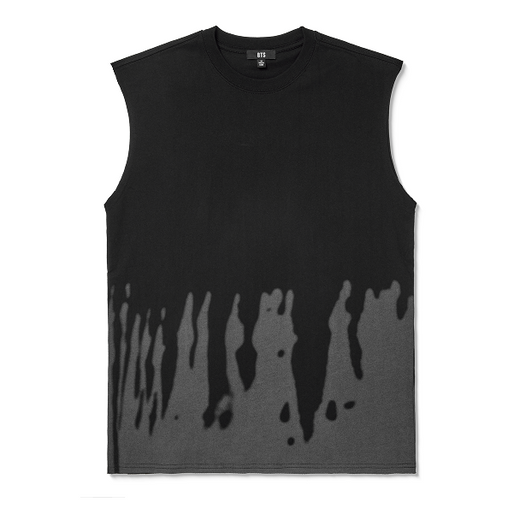 BTS Sleeveless T-Shirt Over Fit Black 2 Authentic K-POP
