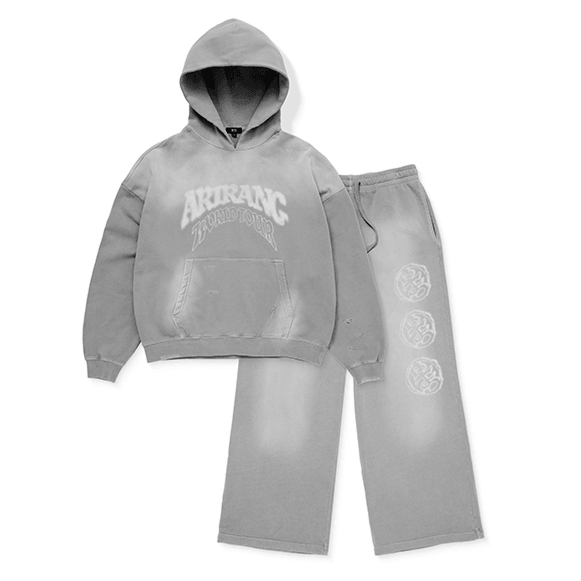 BTS Hoodie & Pants Set-up Gray Authentic K-POP