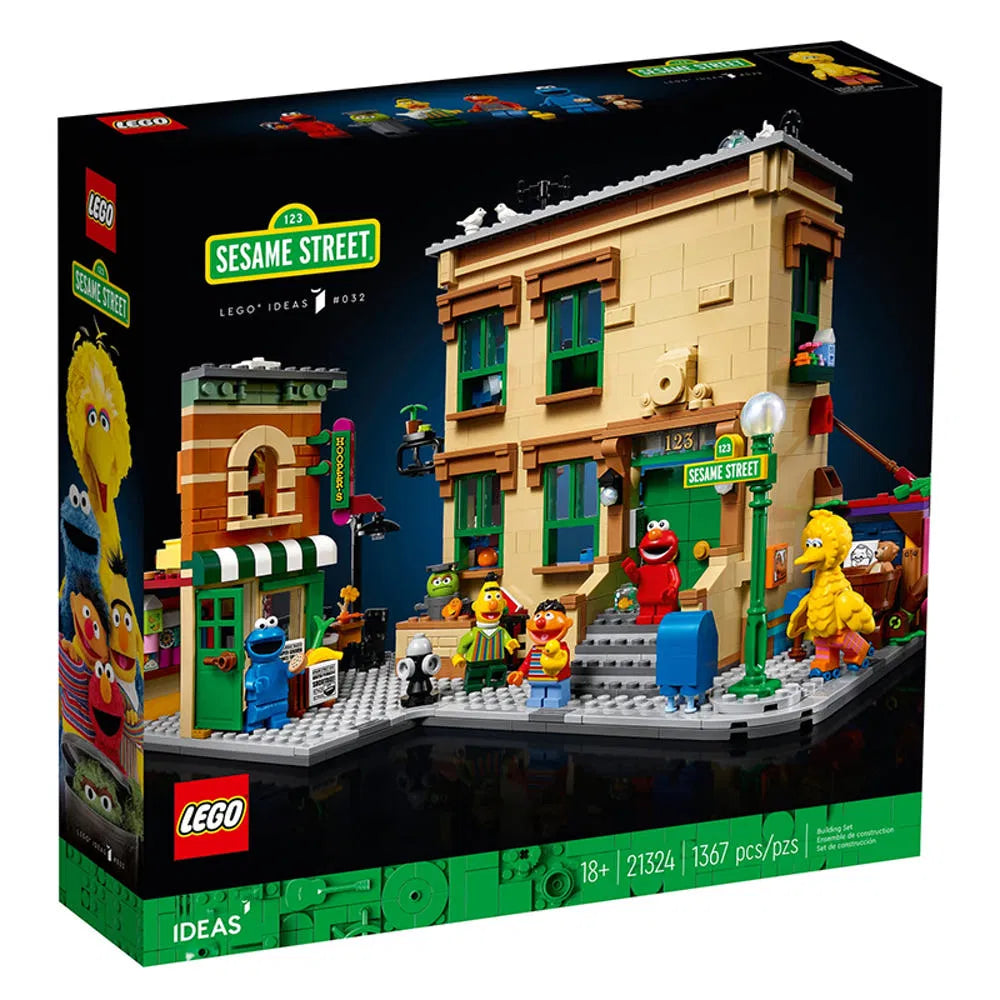LEGO Ideas 21324 123 Sesame Street 1367pcs 6 Minifigures