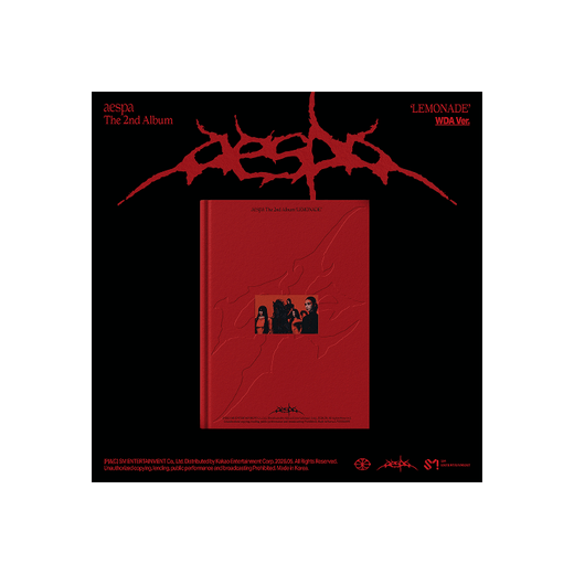 Aespa The 2nd Album LEMONADE WDA Ver. CD with Photo Book & Random Items