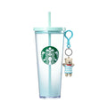 Starbucks Aqua Marine Figure Cold Cup 710ml Mint Bearista 2018 Summer