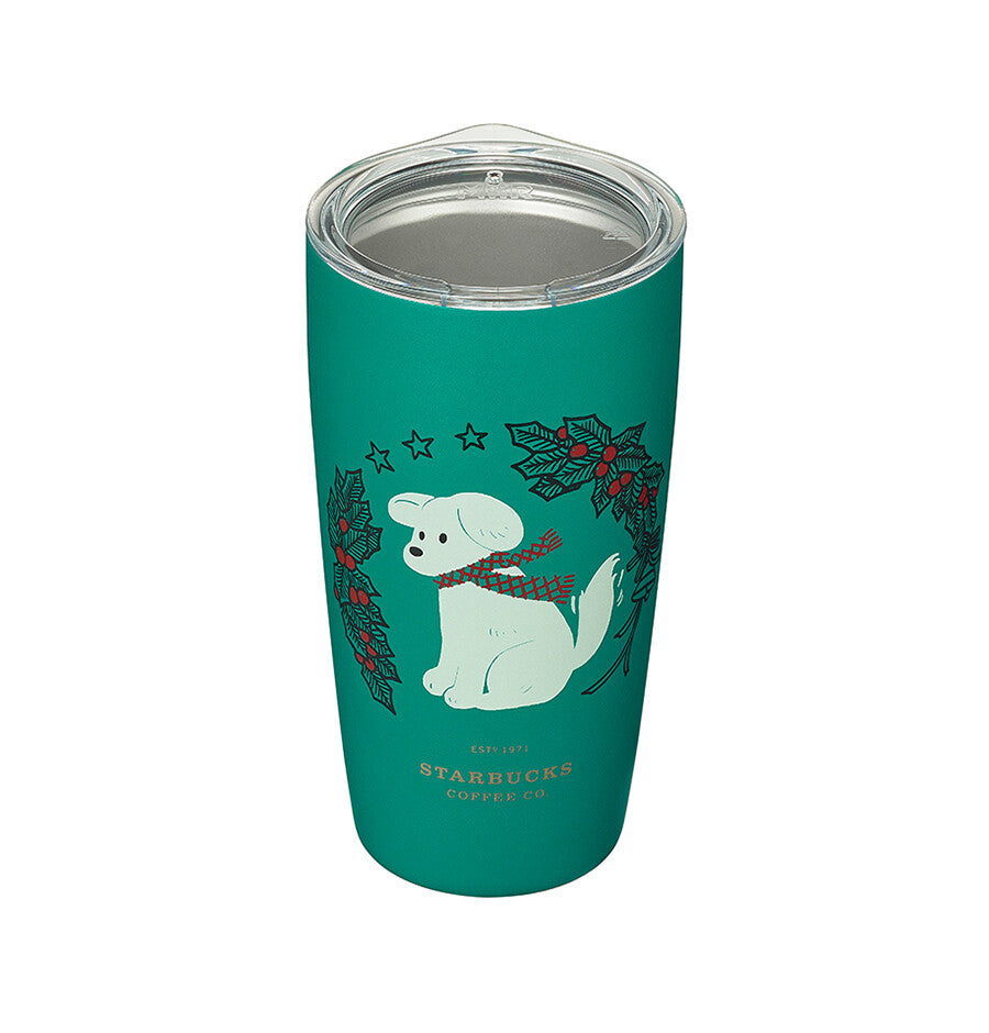 Starbucks 20 SS Mir Holiday Dog Tumbler 473ml 2020 Christmas