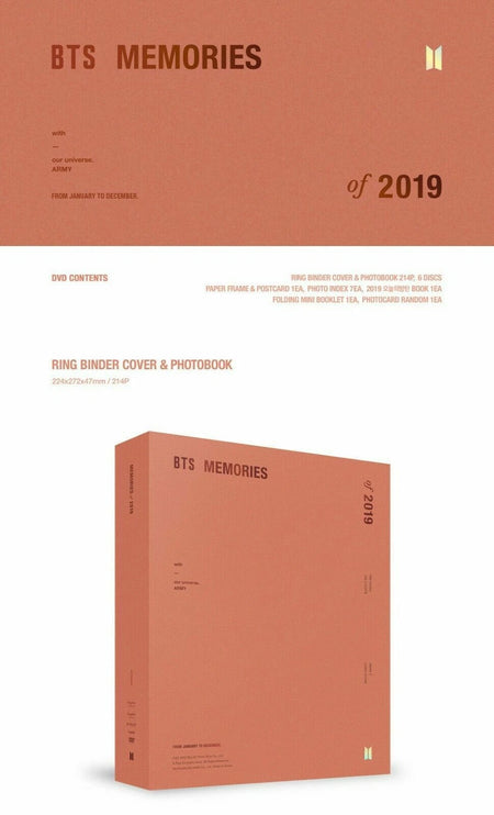 BTS Memories of 2019 DVD with Weverse Benefits K-POP