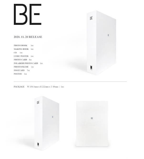 BTS BE (Deluxe Edition) CD Big Hit Entertainment 2020 Release K-POP