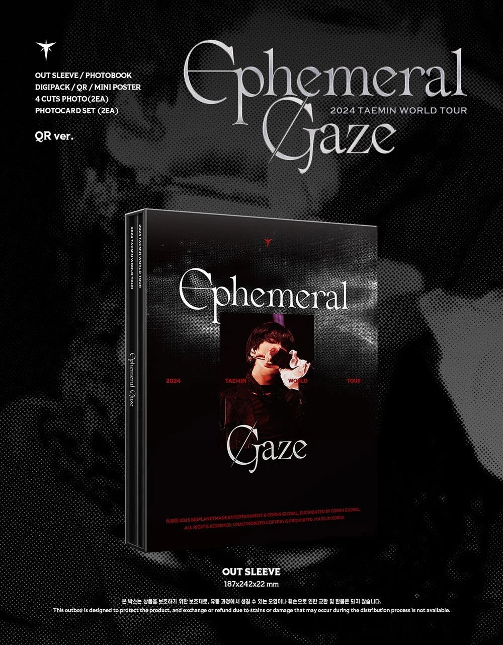 TAEMIN WORLD TOUR Ephemeral Gaze IN INCHEON QR Photobook K-POP