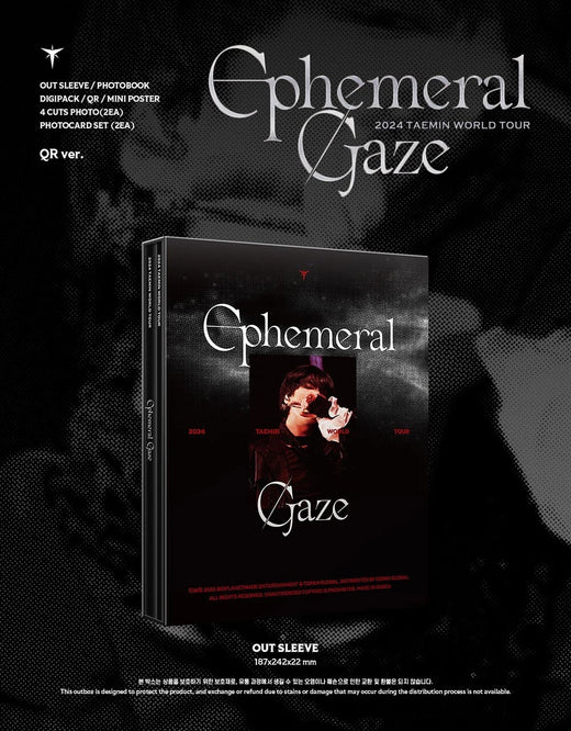 TAEMIN WORLD TOUR Ephemeral Gaze IN INCHEON QR Photobook K-POP