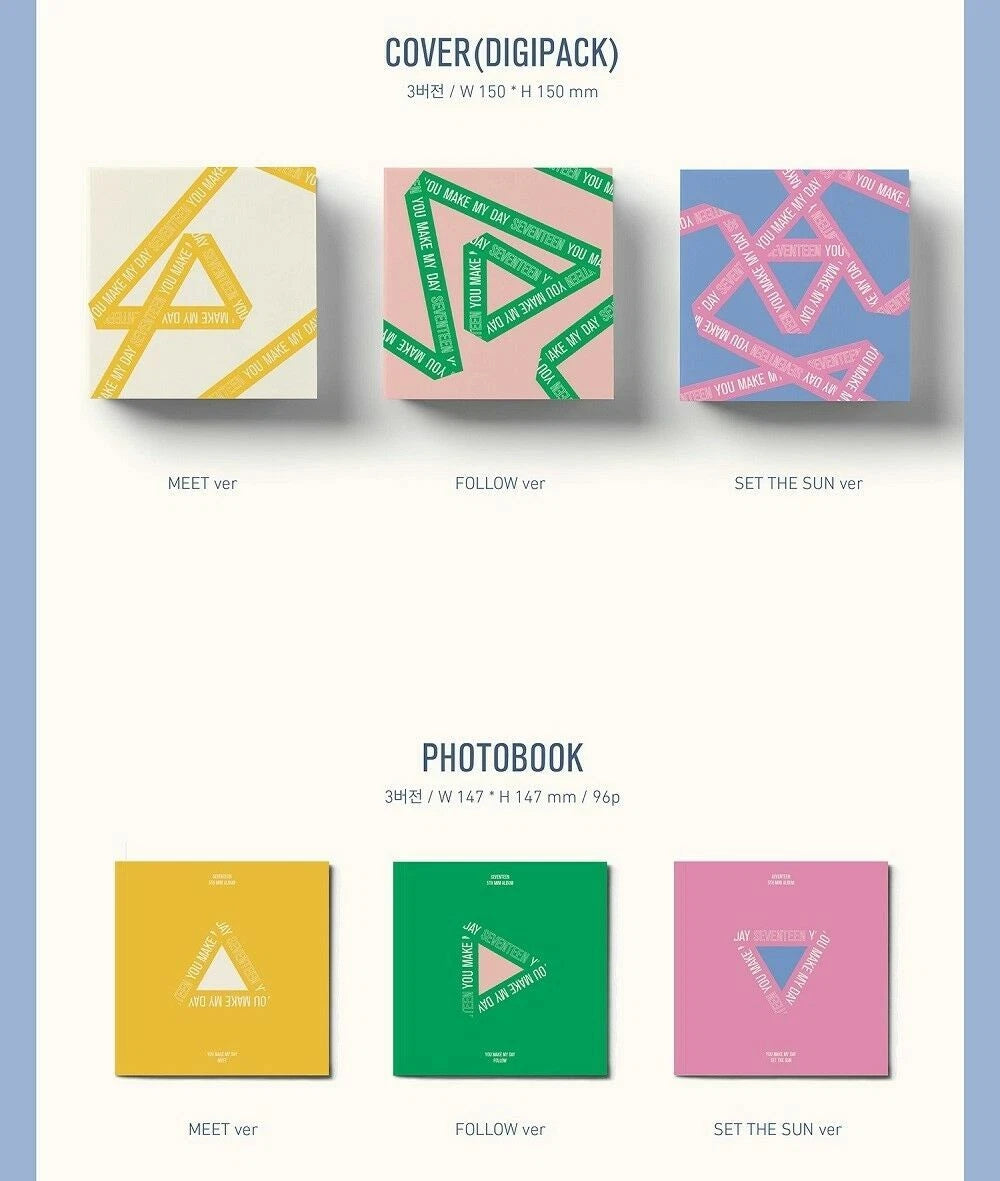 SEVENTEEN K-POP Mini Album 5 YOU MAKE MY DAY [1 random]