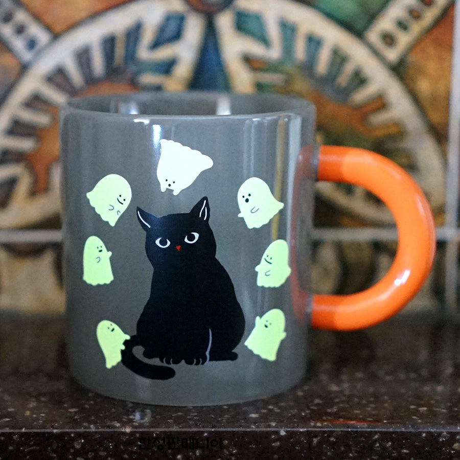 Starbucks 21 Halloween Cat Glow-in-the-Dark Mug 355ml, 2021 Halloween MD
