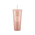 Starbucks 21 Bling Cherry Blossom Stud Siren Cold Cup 710ml Pink