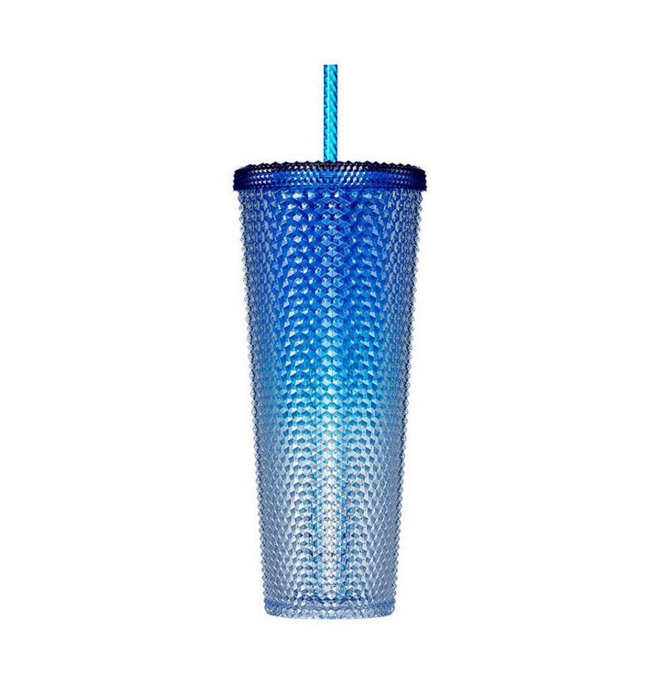 Starbucks Shine Blue Bling Stud Cold Cup 710ml