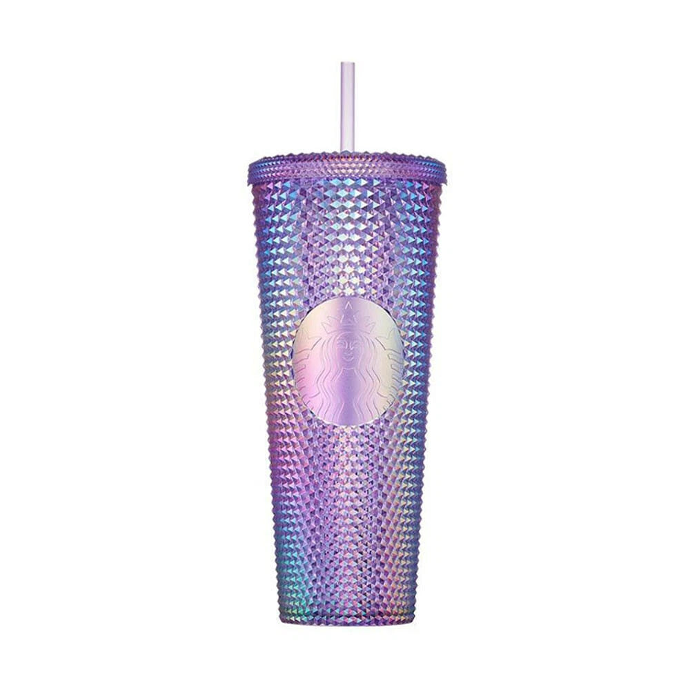 Starbucks 22 Summer Stud Purple Hologram Cold Cup 710ml