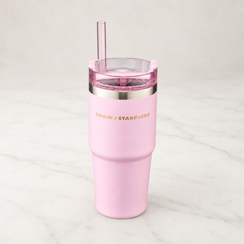 Starbucks 21 Blossom SS Pink Stanley Tumbler 473ml 2021 Cherry Blossom