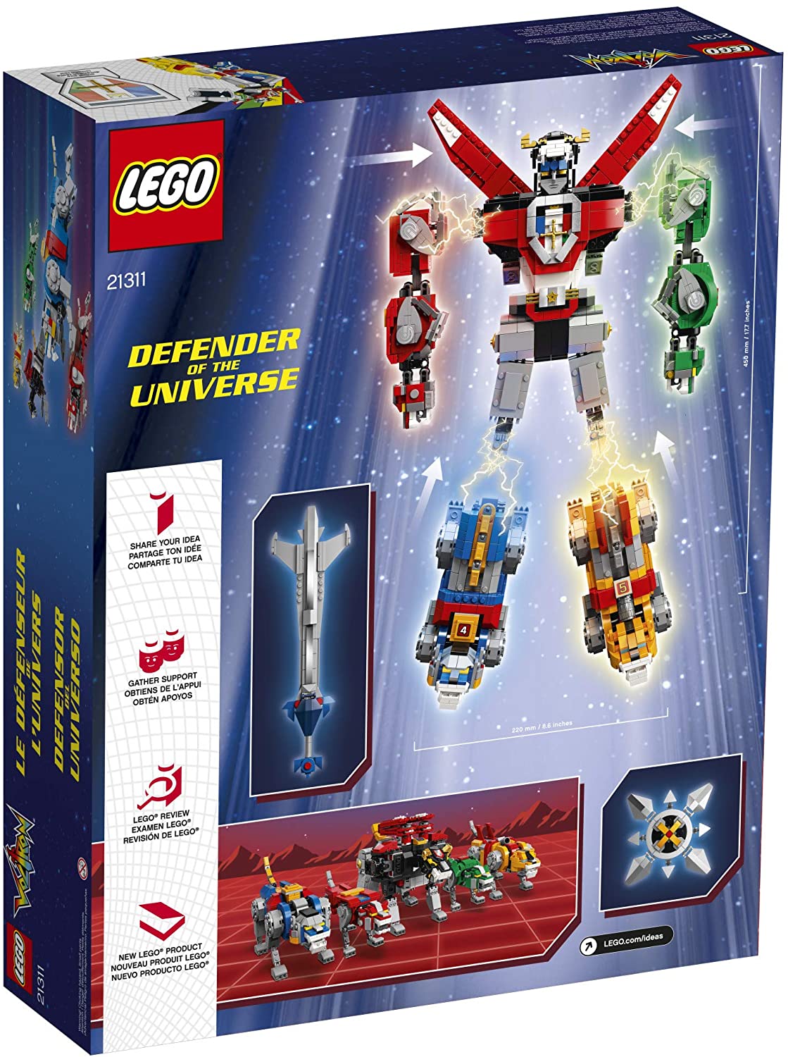 Lego 21311 Voltron Defender Of The Universe Ideas Retired Set New Factory Sealed