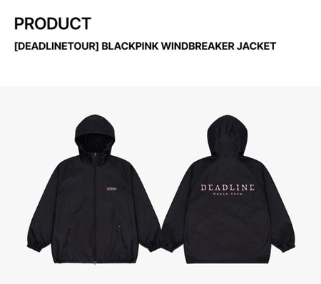 BLACKPINK Windbreaker Jacket DEADLINETOUR K-POP