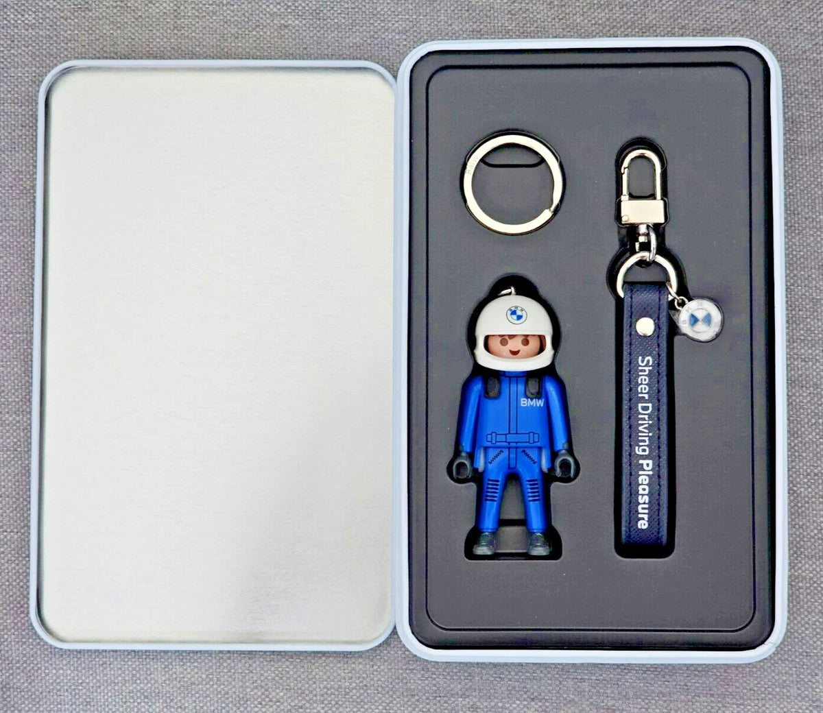 BMW Leather Keychain Playmobil Figure Keychain Set