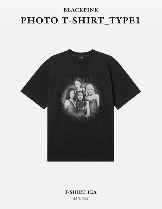 BLACKPINK DEADLINE Photo T-Shirt Type 1 K-POP