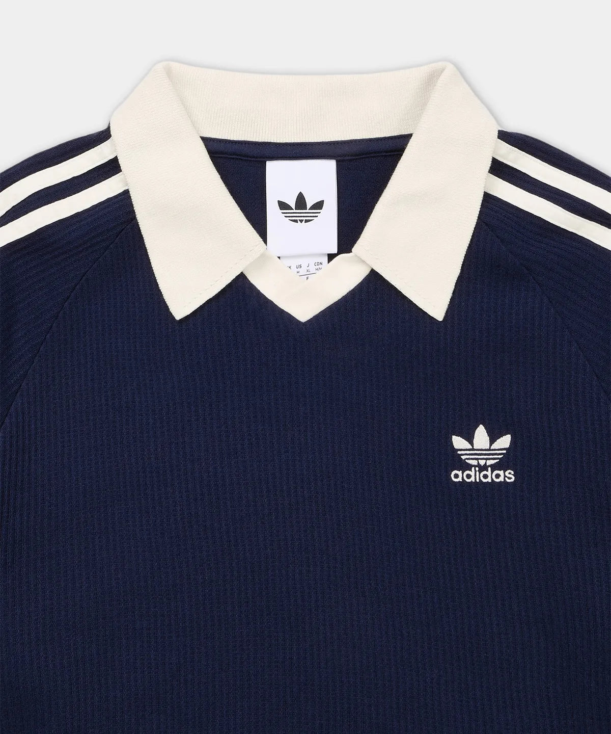 Adidas Waffle Short-Sleeved Polo Shirt - Navy KB5461