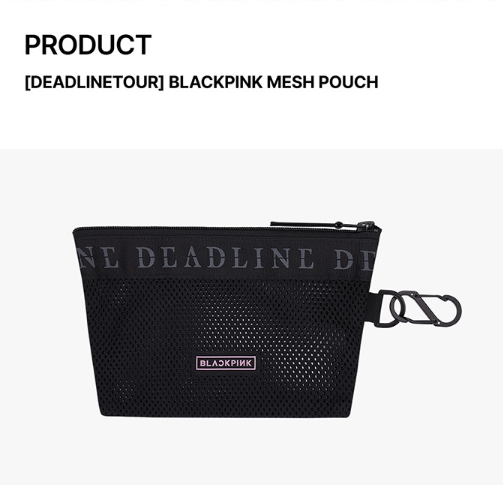 BLACKPINK Mesh Pouch DEADLINETOUR K-POP