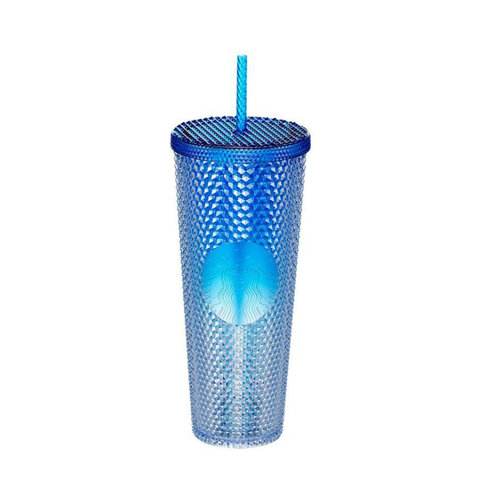 Starbucks Shine Blue Bling Stud Cold Cup 710ml