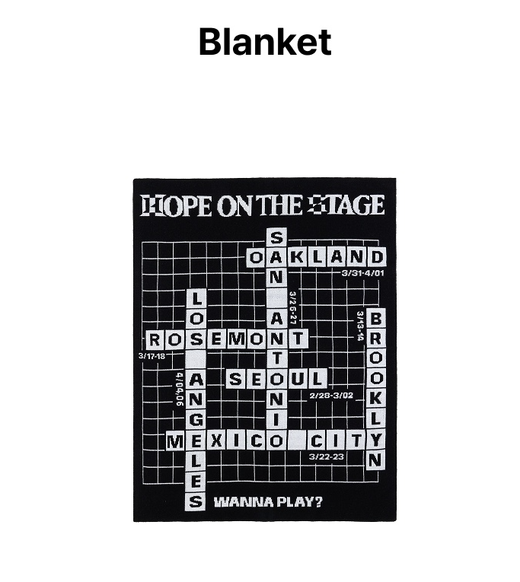 BTS Blanket 100% Acrylic K-POP [75x100 cm]
